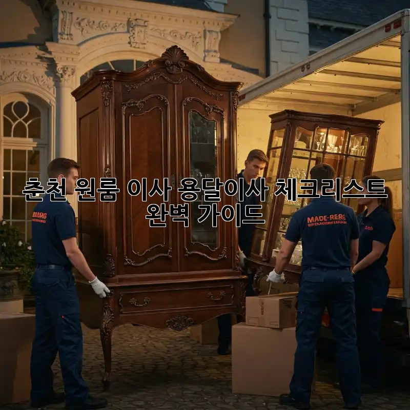 춘천 원룸 이사? 용달이사 체크리스트 완벽 가이드!