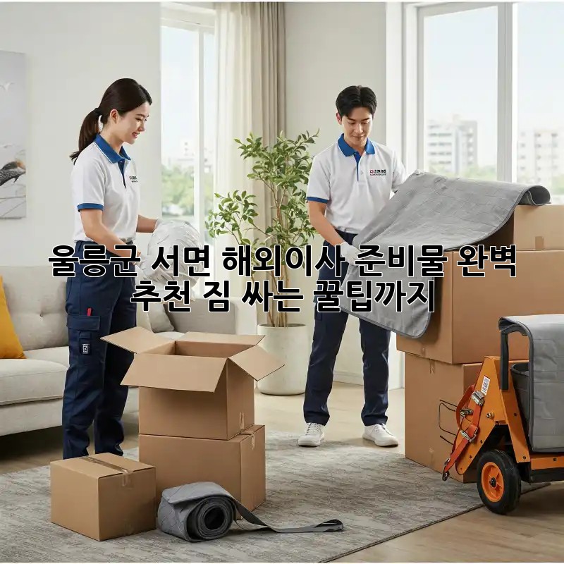 울릉군 서면 해외이사 준비물 완벽 추천! 짐 싸는 꿀팁까지!