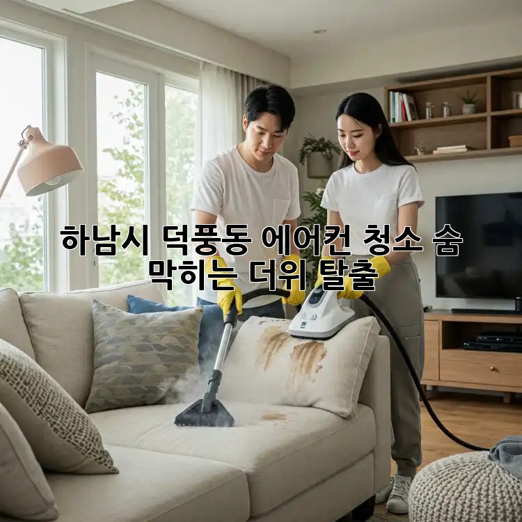 💨 하남시 덕풍동 에어컨 청소, 숨 막히는 더위 탈출! ❄️