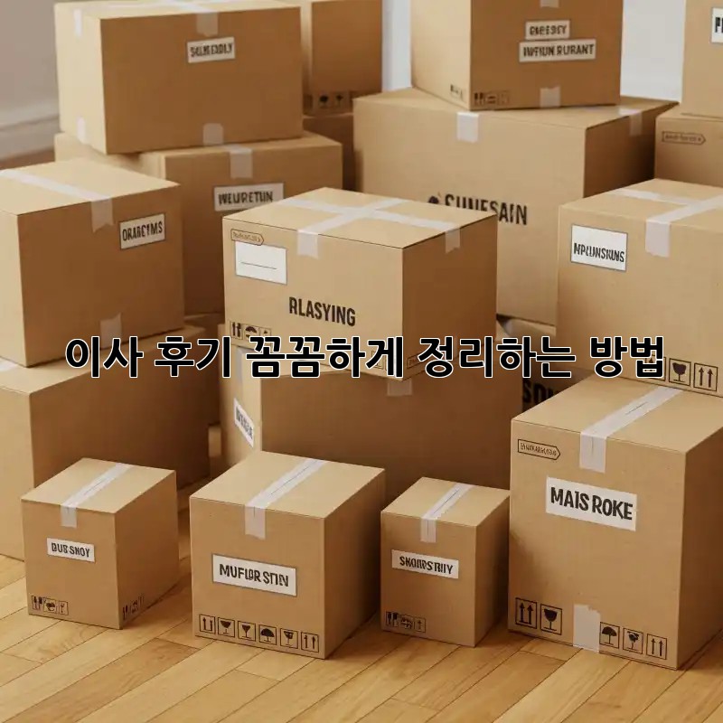 이사 후기, 꼼꼼하게 정리하는 방법