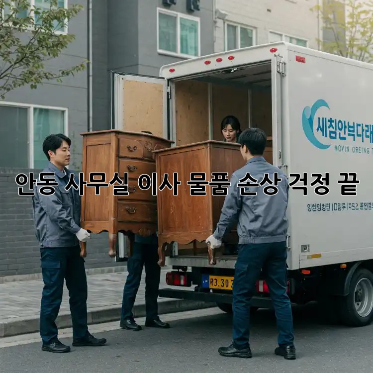 안동 사무실 이사, 물품 손상 걱정 끝!