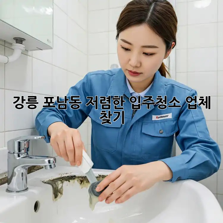 강릉 포남동 저렴한 입주청소 업체 찾기