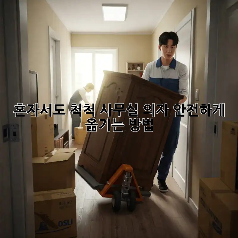 혼자서도 척척! 사무실 의자, 안전하게 옮기는 방법