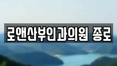 로앤산부인과의원 종로