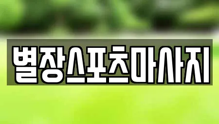 별장스포츠마사지