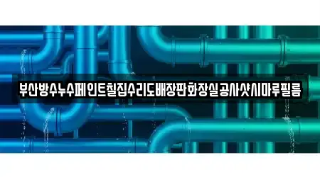 부산방수누수페인트칠집수리도배장판화장실공사샷시마루필름