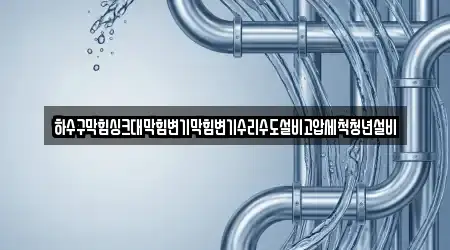 하수구막힘싱크대막힘변기막힘변기수리수도설비고압세척청년설비