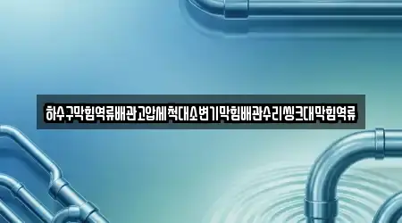 하수구막힘역류배관고압세척대소변기막힘배관수리씽크대막힘역류