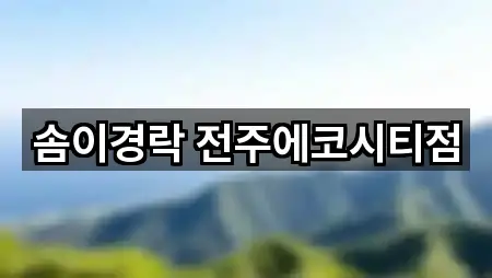 솜이경락 전주에코시티점