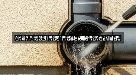 전주하수구막힘싱크대막힘변기막힘뚫는곳배관막힘수전교체클린업