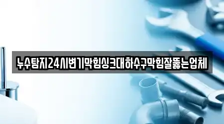 누수탐지24시변기막힘싱크대하수구막힘잘뚫는업체