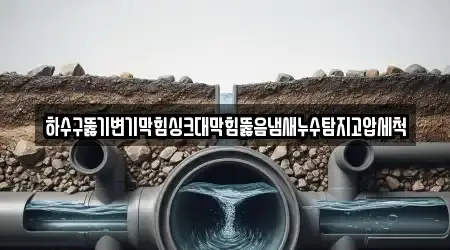 태백 장성동에 모인 3개의 변기 막힘
