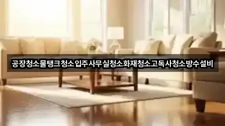 공장청소물탱크청소입주사무실청소화재청소고독사청소방수설비