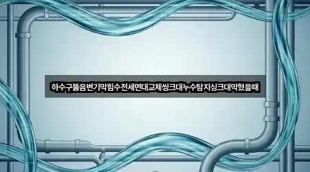 하수구뚫음변기막힘수전세면대교체씽크대누수탐지싱크대막혔을때