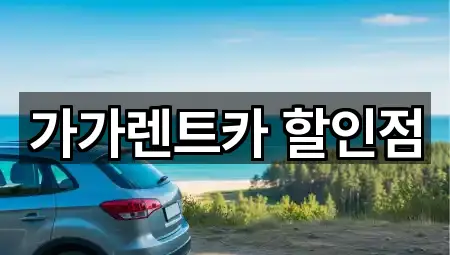 가가렌트카 할인점