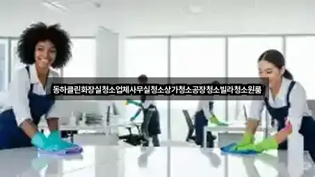 동하클린화장실청소업체사무실청소상가청소공장청소빌라청소원룸