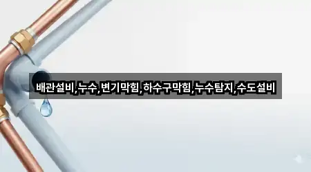 배관설비,누수,변기막힘,하수구막힘,누수탐지,수도설비