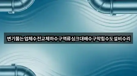 부산광역시 좌천동 배수구 막힘 5곳 위치 업데이트