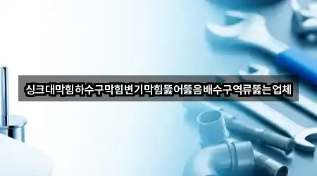 싱크대막힘하수구막힘변기막힘뚫어뚫음배수구역류뚫는업체