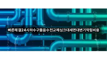 빠른해결24시하수구뚫음수전교체싱크대세면대변기막힘비용