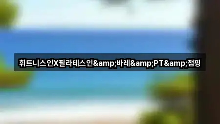 휘트니스인X필라테스인&바레&PT&점핑