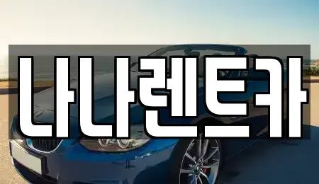 경기도 시흥시 대야동 렌트카 전문 나나렌트카