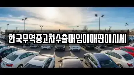경기도 시흥시 대야동 중고차매입 전문 한국무역중고차수출매입매매판매시세