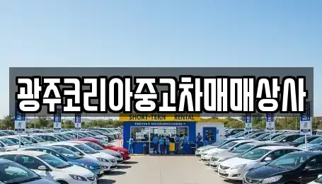 광주광역시 광산구 하남동 중고차매매 전문 광주코리아중고차매매상사