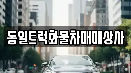 부산 강서구 성북동 중고차매매 전문 동일트럭화물차매매상사