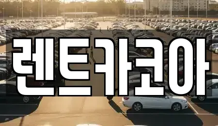 서울 중구 예장동 렌트카 전문 렌트카코아