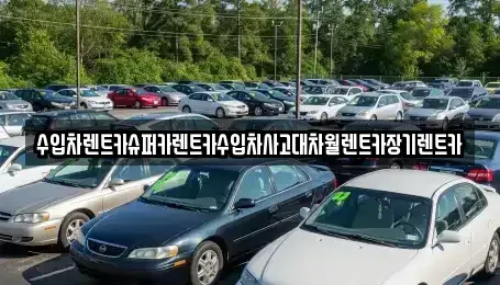 서울 중구 예장동 장기렌트카 전문 수입차렌트카슈퍼카렌트카수입차사고대차월렌트카장기렌트카