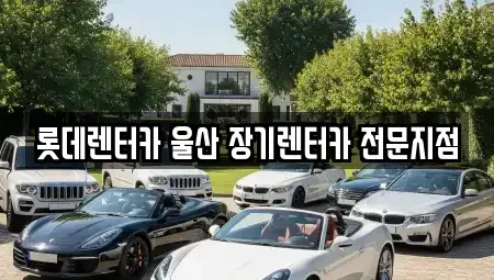 울산광역시 중구 반구동 장기렌트카 전문 롯데렌터카 울산 장기렌터카 전문지점