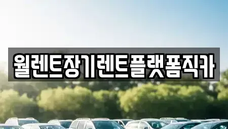 인천광역시 미추홀구 숭의동 장기렌트카 전문 월렌트장기렌트플랫폼직카