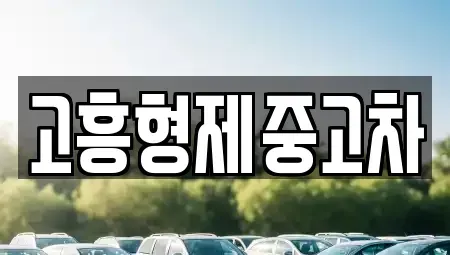 전라남도 고흥군 두원면 중고차매매 전문 고흥형제중고차